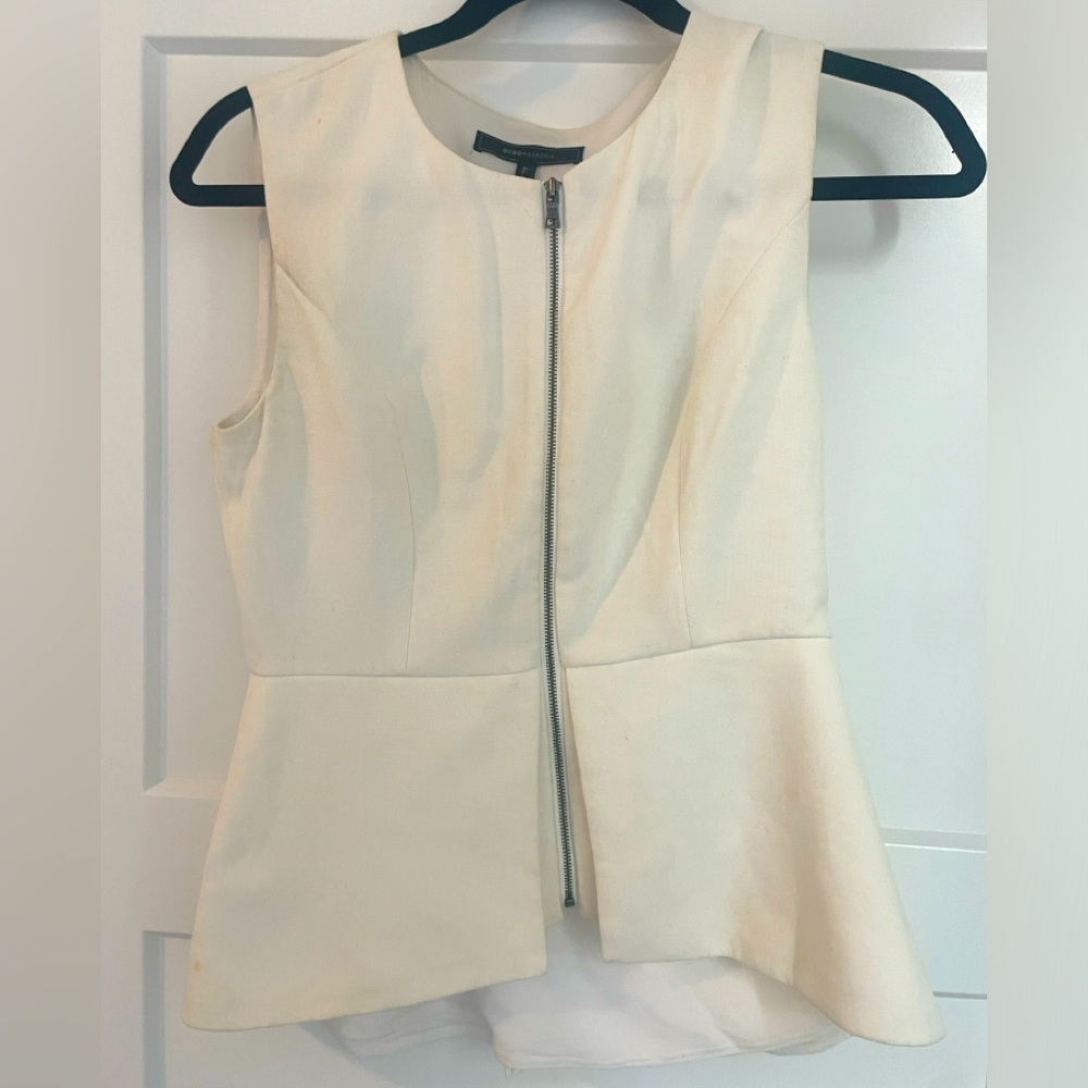 BCBG Abrielle Top, white, small